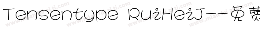 Tensentype RuiHeiJ-字体转换